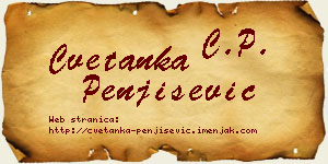 Cvetanka Penjišević vizit kartica